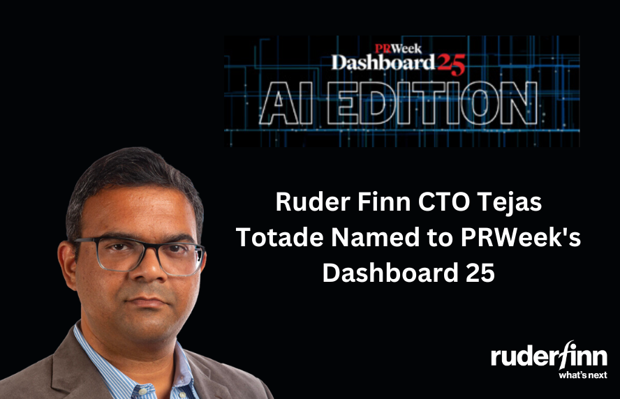 Ruder Finn CTO Tejas Totade Named to PRWeek’s Dashboard 25