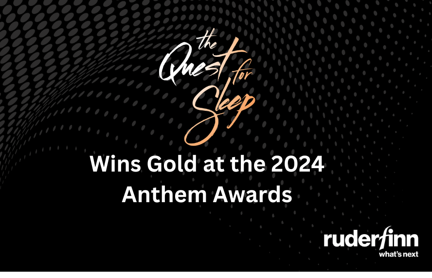 The Quest for Sleep Wins Gold at the 2024 Anthem Awards