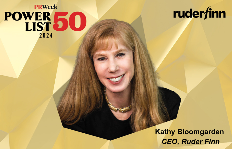 Ruder Finn CEO Kathy Bloomgarden Named to PRWeek US Power List 2024